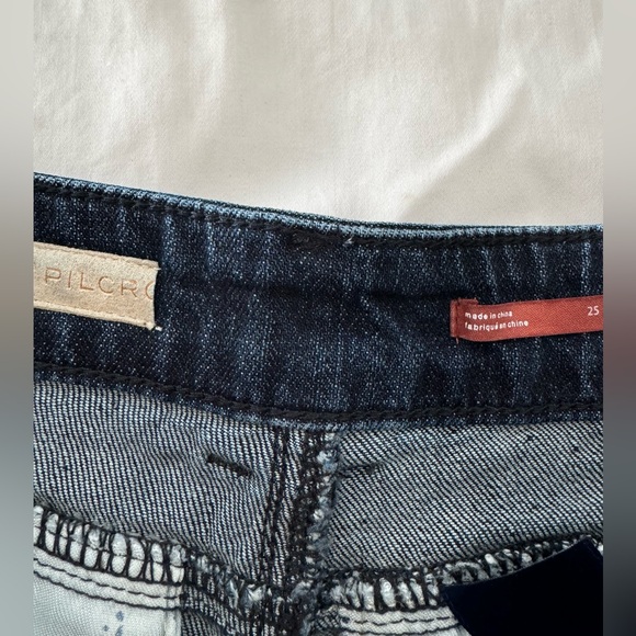 PILCRO GWEN MID-RISE TROUSER JEANS 25 Petite Anthropologie - Picture 6 of 9